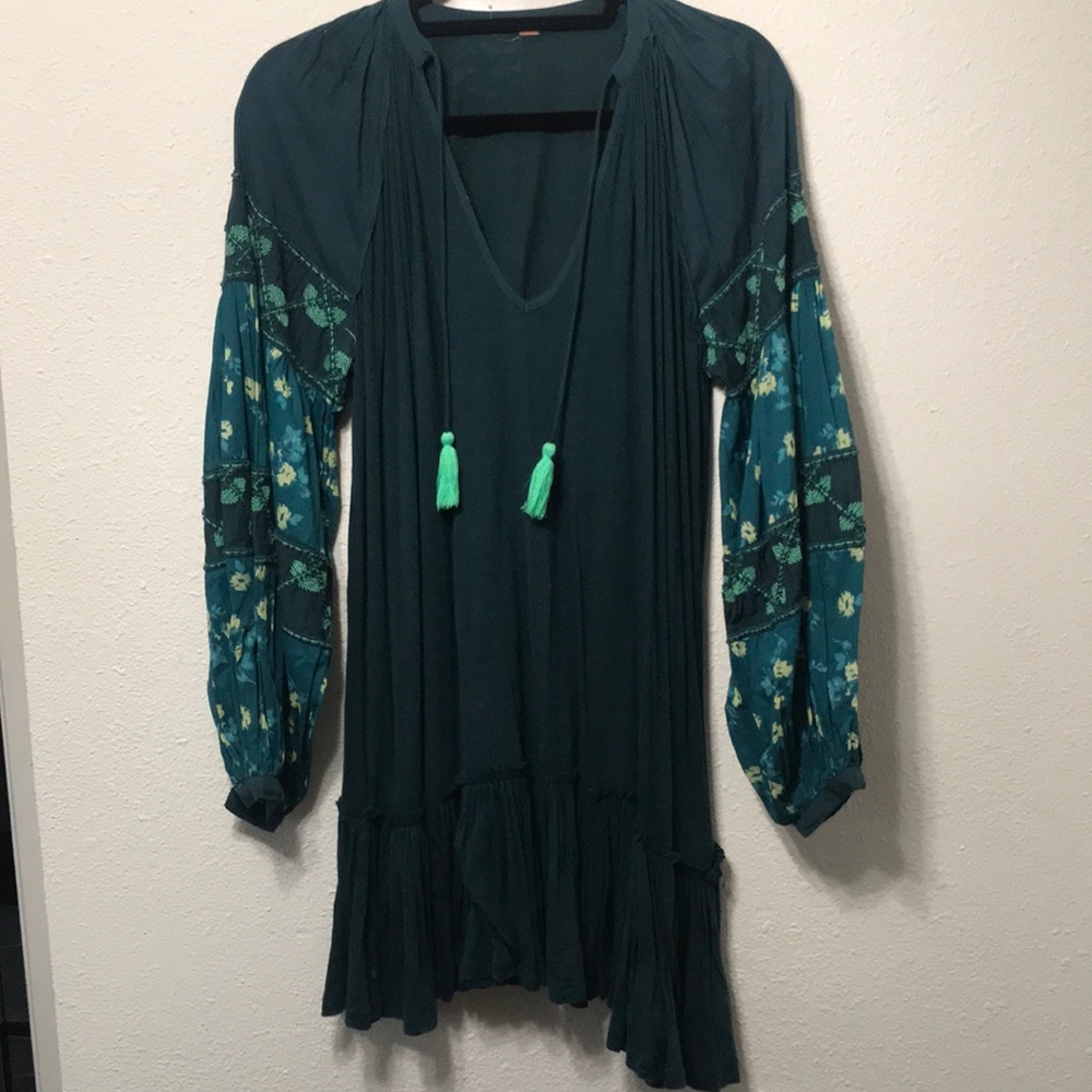 Free people teal tunic